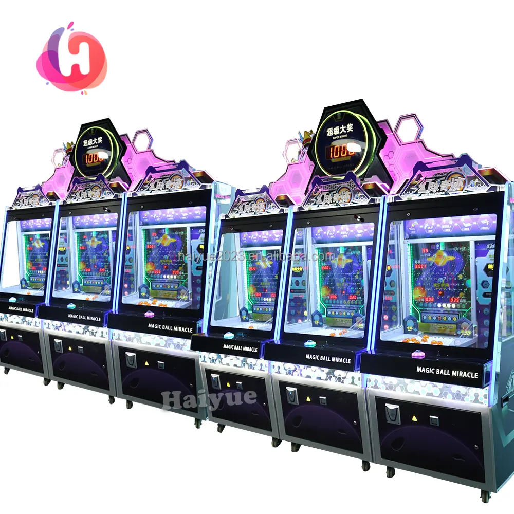 Magic Ball Miracle Redemption Happy Ball Pusher Lottery Ticket Game Machine Sale For Game Center Redemption arcade machine