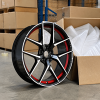 Jantes forgées 18-22 pouces argent noir rouge à rayons fendus concaves profonds 5x112/114.3/120 Tuning