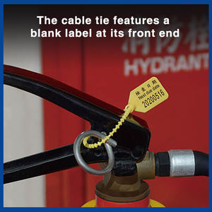 Attaches de câble en nylon 66 KSS professionnelles, détachables, jaunes, 2,9*191,5 mm, pour la fixation du support d'extincteur - Product Image 5