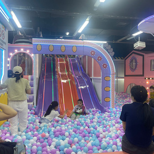 Équipement de terrain de jeux intérieur pour enfants avec zones interactives, toboggan, fosse <span class=keywords><strong>à</strong></span> <span class=keywords><strong>balles</strong></span> et trampoline pour centre de divertissement familial - Product Image 3