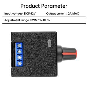 DC 5 ~ 12V Máy tính tản nhiệt điều khiển quạt tốc độ động cơ điều khiển động cơ đốc PWM điều khiển tự làm nước làm mát tản nhiệt - Product Image 5