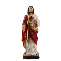 Figurines en résine peintes à la main Statues catholiques personnalisées décor à la maison Statue de jésus religieux en gros