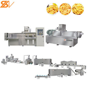 Équipement de fabrication d'extrusion de céréales de petit-déjeuner en flocons de maïs croustillants, flocons de maïs alimentaires - Product Image 1