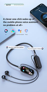 Écouteurs Bluetooth à bande de cou avec micro, affichage dynamique de couleur, surveillance <span class=keywords><strong>audio</strong></span> en direct et suppression du bruit, pour le sport, la course à pied et l'entraînement, nouveauté 2026 - Product Image 3