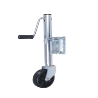 Pièces et accessoires de remorque en acier zingué de haute qualité, roue de jockey pivotante supérieure 800 lb pour bateau/caravane, pneumatique/solide