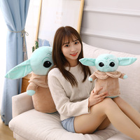 Boneka Alien Telinga Besar Hijau Lucu Baru 18-48CM, Mainan Boneka Anime Kartun, Bantal Lembut Menenangkan, Boneka Genggam, Mainan Anak