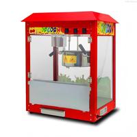 Máquina de Palomitas Eléctrica Pequeña Foodsense con Carrito para Uso en Panadería, 1400W, Capacidad de 8 Oz, Bajo Ruido, Fácil de Operar