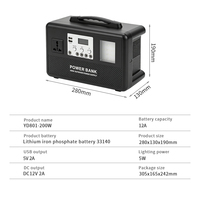 Station d'alimentation portable 200W la plus populaire avec protection BMS 12A, alimentation d'urgence 2026, Power Bank