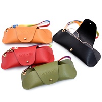 Bestpackaging Portable en cuir porte-lunettes de soleil lunettes sac souple lunettes de lecture porte-lunettes sac pour les voyages en plein air
