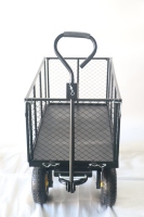 Chariot de jardin pliable à bascule en fil métallique, chariot à bois d'extérieur à quatre roues, meilleur prix