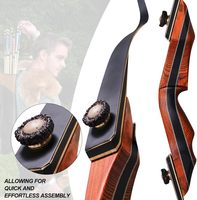Arc à poulies en fibre de verre PMZ pour la chasse avec flèches à pointe en acier, 60 pouces, force de traction 20-55 lbs - Tir à l'arc sportif