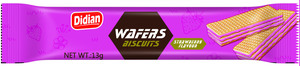 13g * 12 en gros pas cher biscuits délicieux biscuit de gaufrette saveur fraise <span class=keywords><strong>gaufrettes</strong></span> - Product Image 2