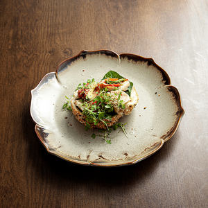 Vaisselle Vajilla De Porcelana Western Restaurant Hôtel Vintage Klin Glacé Vaisselle Populaire pour Dîner Haut de Gamme Assiettes et Bols en Céramique - Product Image 4