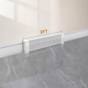 Cache-plinthe chauffante moderne en acier robuste de 1,8 m pour salon, installation facile - Product Image 3