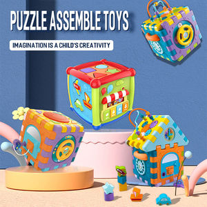 Cube d'activités 3D DIY Montessori avec musique et lumière, jouet musical multi-faces pour développer la motricité fine et l'apprentissage précoce, cadeau idéal - Product Image 2