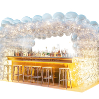 Gonflable Transparent Ballon Bar pour Décoration de Mariage Lumineux PVC Matériel Publicité Inflatables