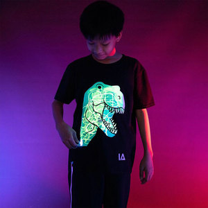 Feuilles A4 de film vinyle photoluminescent thermocollant pour transfert de couleur, idéal pour les logos et enseignes lumineuses pour t-shirts - Product Image 5