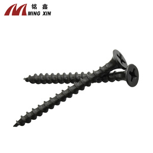 Ming Xin M4 Self Tapping Screws Black Phillips Head Wood Furniture <b>Fasteners</b> Metric Thread Right Hand Coarse - Product Image 2