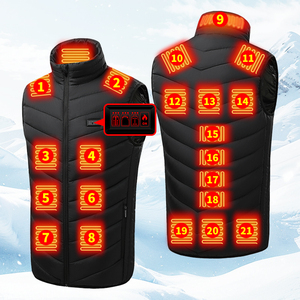 Áo khoác giữ ấm mùa đông có thể sạc lại, áo ghi-lê giữ ấm mùa đông cho nam nữ, thích hợp cho trượt băng, áo khoác/áo len giữ ấm - Product Image 1