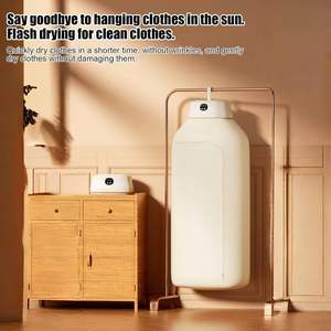 Secadora de Ropa Portátil Plegable Automática para el Hogar, Secadora de Ropa de Bebé para Colgar en la Pared - Product Image 3