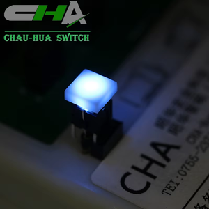 צ 'ה <span class=keywords><strong>6x6</strong></span> מרובע אחד אור כפול סמרח הוביל מתג טקטיל 4 פינים מוארים מתג מגע - Product Image 6