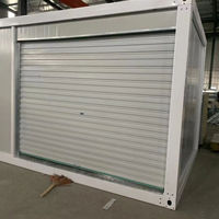 Unités de stockage portables de 20 pieds avec porte à enroulement Construction facile Conteneur de stockage portable à logo personnalisé