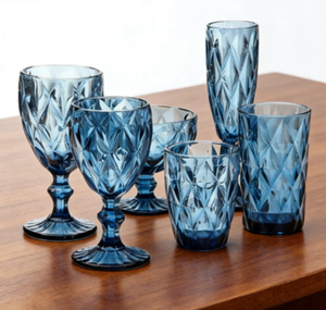 Copas de Champán para Boda en Rosa y Azul, Copas de Cristal Personalizadas Transparentes con Logotipo - Product Image 4