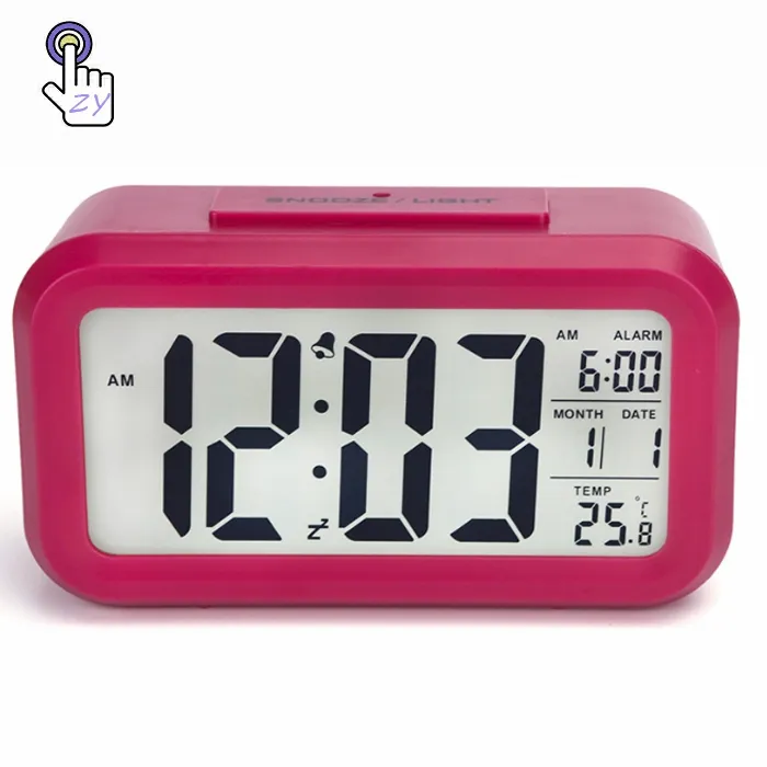 Smart Digital Smart Clock, Talking Clock 3 Group Alarm, Smart opzionale Workday Alarm Clock Night and Snooze Function mese Date