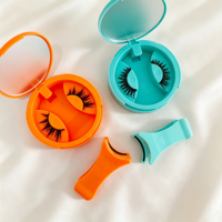 Pestañas Magnéticas Suaves de Alta Calidad al por Mayor, Kit de Pestañas Postizas Reutilizables con Aplicador, Negras, Curvatura C
