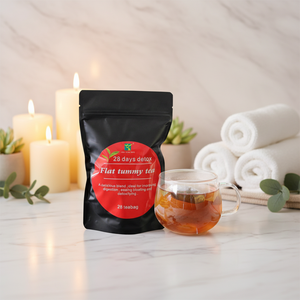 Cure Détox 28 Jours de Tisane pour Adultes - Confort Digestif et Soulagement des Ballonnements, Mélange Naturel, Personnalisation du Logo Offerte - Product Image 1