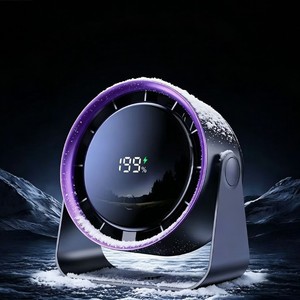 Desktop Cooling Fan 8-12 Hours Battery Life Quiet Operation <b>USB</b> Rechargeable Small <b>Wall</b> Mounted For Office Use - Product Image 2