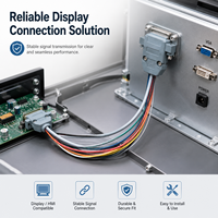 تجميع كابل شريطي مسطح مخصص للوحات الدوائر المطبوعة (PCB) بـ 40 دبوس وموصل IDC بمسافة 2.54 مم، تصنيع حسب الطلب (OEM/ODM) لأسلاك توصيل PCBA الصناعية