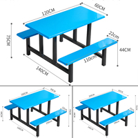 Table à manger extensible ensemble de chaises meubles de cantine en fibre de verre pour restaurant pour une expérience de restauration confortable