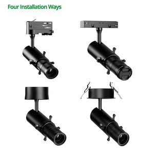 Bề mặt gắn lõm khung máy chiếu Zoomable và shapeable ánh sáng 15W <span class=keywords><strong>10W</strong></span> Mini shapeable dẫn ánh sáng theo dõi - Product Image 3