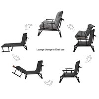 Lits de camping pliants portables modernes ergonomiques professionnels chaise d'extérieur pliable pour adultes
