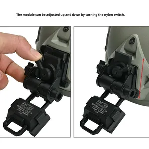 Soporte de Montaje para Casco Táctico Tri-Claw Warfalcon L4G24 NVG, Conector de Visión Nocturna de Metal CNC para PVS 15 18 31 GPNVG18 - Product Image 4
