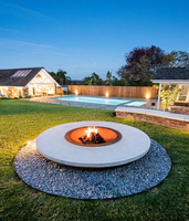 CRUISE Foyers d'extérieur Feu de camp Chauffage Jardin Maison d'hôtes Barbecues Gaz propane Table de foyer en acier inoxydable