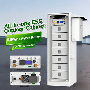 Batterie LiFePO4 Greensun tout-en-un <span class=keywords><strong>113</strong></span> <span class=keywords><strong>kWh</strong></span> haute tension 358,4 V 314 Ah, plus de 6000 cycles, compatible avec l'onduleur hybride Deye - Product Image 1