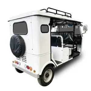 乗客のための9席Bajaj電動三輪車充電式バッテリー駆動TuktukTrike