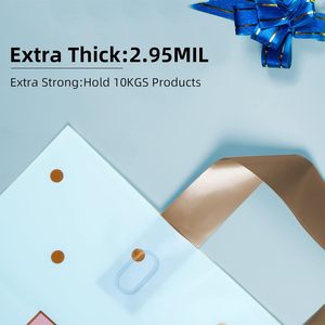 Bolsas de agradecimiento medianas de plástico con lunares de 12x14 para regalo y uso comercial - Product Image 4