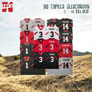 Großhandel Georgia State College Football Trikots # 3 FRAIZER # 14 Stockton # 1Branch Hochwertige 3D-Stickerei Genäht Übergröße - Product Image 3