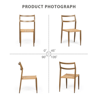 (E7060) Chaises de salle à manger d'extérieur empilables en rotin tressé pour restaurant, à prix abordable