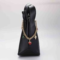 Porte-clés tendance printemps-été avec pendentif mignon fruits et océan, mousqueton doré, cerise et étoile de mer, accessoire de sac à main à la mode, cadeau pour femme