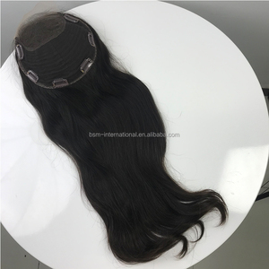 Prótesis de Cabello Humano Natural Virgen Ruso Brasileño con Línea de Cabello de Encaje Judío Invisible Marrón Oscuro para Mujeres - Proveedor de Cabello Humano - Product Image 4