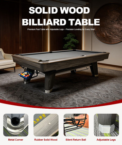 <span class=keywords><strong>Mesa</strong></span> de Billar Profesional Estilo Americano de 9 pies, de Madera Sólida, 2 en 1, Multifuncional - Product Image 3