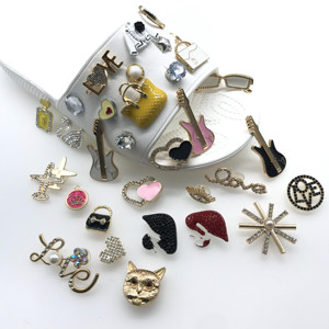 Breloques décoratives pour chaussures en métal et strass, écologiques, 2-4 cm, motif crocodile, accessoires de chaussures, clip d'embellissement - Product Image 6