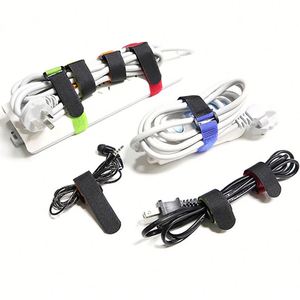 Eco-Friendly Reusable Soft Stretch Cable Ties <b>Adjustable</b> Nylon Hook Loop <b>Strap</b> Factory Price - Product Image 1