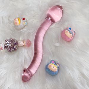 2024 Neues <span class=keywords><strong>Design</strong></span> Anal Plug Kristall Transparent Langer Großer Glas <span class=keywords><strong>dildo</strong></span> Für Frauen - Product Image 1