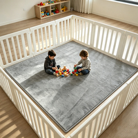 Tapis de jeu rembourré en mousse épaisse de 3 cm pour salon, tapis en mousse antidérapant, tapis de jeu doux pour enfants