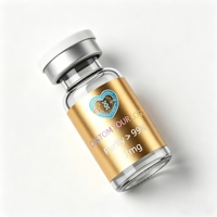 Autocollants en vinyle imperméables imprimés avec une marque personnalisée, 3 ml, 5 ml, 10 ml, 20 ml, 30 ml, étiquettes d'emballage pour flacons en verre cosmétiques à base de peptides